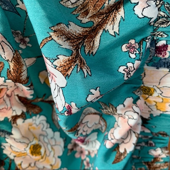 Illa illa blue floral Japanese print two piece set - Picture 2 of 8